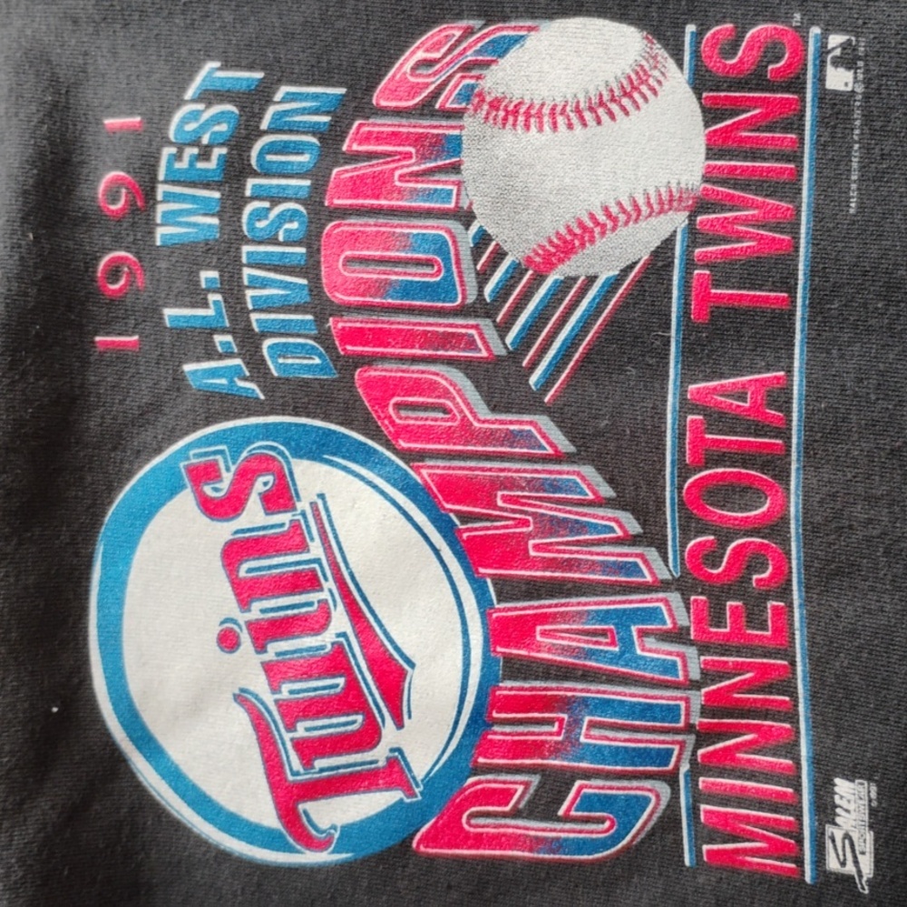 ⚾️ Vintage Minnesota Twins ALL WEST DIVISION CHAMPIONS SWEATSHIRT   SZ  10/12